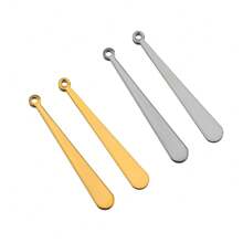 10pcs Stainless Steel Vertical Bar Water Drop Single Hole Stick, Suitable For DIY Jewelry Making, Earrings