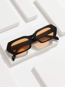 1 Stück Männer Plastik quadratischer kleiner Rahmen Vintage personalisiert Niet klassisch minimalistisch lässig alltäglich vielseitig hochwertig lässig Streetwear Outdoor Sport Reise Deko Mode Brille Schule schick Preppy Schul-Look