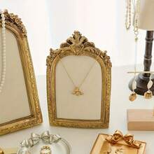 1 件复洛克风格树脂项链和珠宝展示架，桌面项链和耳环架，带天鹅绒背衬，珠宝展示架，用于展示配饰，送给女性的完美礼物，珠宝塔