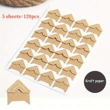 360pcs Photo Corners Self Adhesive Photo Mounting Stickers,Vintage Corner Kraft Paper Stickers,Photo Corners Stickers For DIY Scrapbook, Photo Album, Trip Journal, Memory Book Or Diary Picture Protect Decoration,Gift For Girls Women,School Supplies,Back To School - Multicolor - View 16