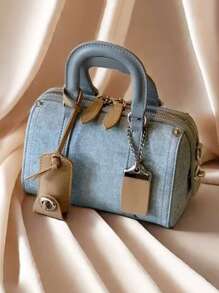 Sac cabas de style Boston, sac à épaule et sac à main avec coussin