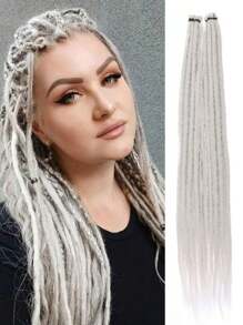 18 Inch / 24 Inch Dreadlock Extensions 0.6 Cm Width 20 Strands-Natural Black, Soft Hippie SE Dreads Synthetic Loc Extensions For Women And Men - Multicolor - View 22