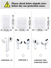 Funda para auriculares tipo nubes, estrellas y osos con diseño de concha, compatible con 1, 2, 3, 4 y Pro 2, con protección y colgante