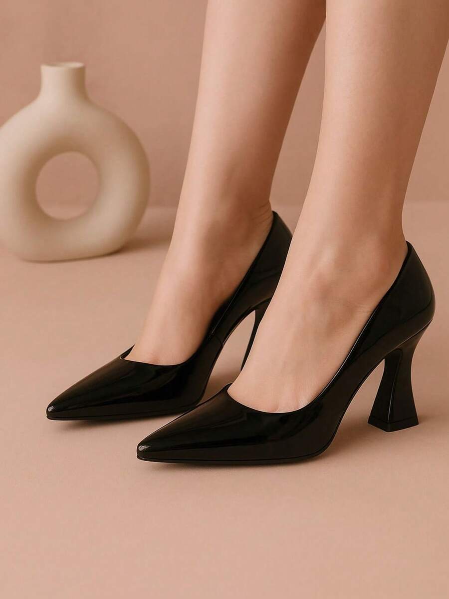 Women Heeled Sandals - Black - View 1
