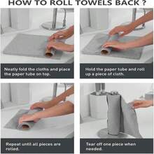 Fantasticlean Microfiber Cleaning Cloth Roll -60 Pack, Tear Away Microfiber Towels, 12" X 12", Reusable, Washable, Scratch Free, Ultra Absorbent Dish Rags For Car, Home, Garage Or Shop (Pink &Amp; Grey) - Pink and Grey - View 8