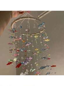 1 Set Handmade Butterfly Wind Chime DIY Kit, Includes All Materials, Perfect Gift For Friends, Family, Women, Birthday Party, Halloween, Christmas