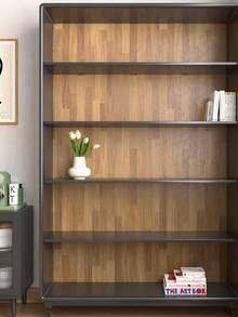 1 Roll Light Color Vintage Wood Grain Contact Paper, Waterproof Self-Adhesive Removable Wood Grain Wallpaper For Wall, Cabinet, Countertop Decoration (15.76*197in) - Multicolor - View 5