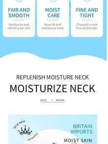 5pcs/Pack Lifting & Firming Neck Mask, Containing Hyaluronic Acid, Reduces Wrinkles, Moisturizes & Soothes, Fades Fine Lines, Suitable For All Skin Types - White - View 6