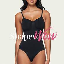 Women's Shapewear Bodysuit Tummy Control Body Shaper Snatched Waist Body Suit - Quần lót đen - Xem 2
