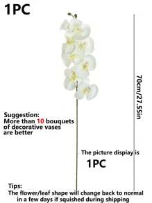 1/3/5 piezas de 70 cm Ramas de flores de orquídea Phalaenopsis artificiales de tacto real para decoración del hogar, oficina, boda, verano, otoño, escuela, dormitorio, oficina, fiesta, vacaciones, cumpleaños, 4 estaciones, puerta, hotel, restaurante, sala de estar, dormitorio, boda, cocina, jardín, rosa decorativa, estilo decorativo