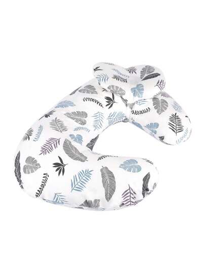 1PC Nursing Pillow, Nursing Artifact, Printed Design, Waist Pillow, Waist Protection, Backrest, Baby Friendly, Baby Sitting, Feeding Pad, Wrap Around Breast Milk