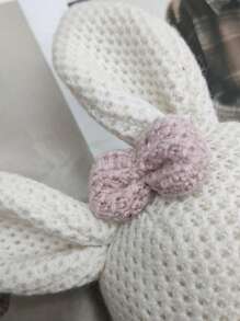 Poupée en peluche de couple de lapin et d'ours tricotés, matériau doux et confortable. Cadeau d'anniversaire créatif pour petite amie, petit ami, amis. Décoration de maison pour le lit, le canapé, le salon