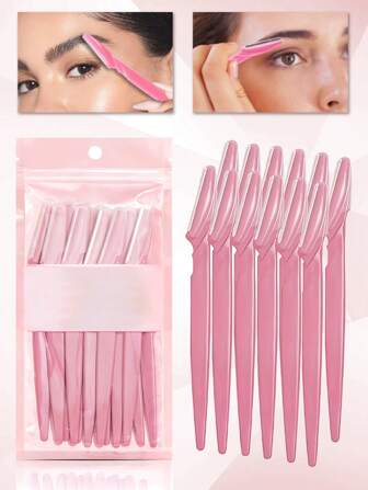 60/30/10/5/1pc 2025 Pro Dermaplaning Tools Set - Facial Razor & Eyebrow Trimmer For Women Men, Barber Salon Grade Hair Removal Shaver With Safety Guard, Skin-Safe Travel Essentials