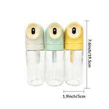 ABKOK 250毫升玻璃油喷雾瓶 - 米色/绿色/黄色 - 360° 喷雾喷嘴和防漏设计，适用于烹饪 - 1pc - 查看 2