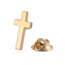 优质男女通用十字胸针，多色时尚商务西装翻领别针，简约防滑衣服和鞋子配饰 - 彩色 - 查看 12