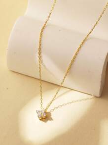 BALMORA 1pc High-end Style S925 Sterling Silver & & Brilliant-cut Diamond Four Leaf Clover Women's Pendant Necklace, Adjustable Length Of 42+3cm, Ideal For Party Or As Bff Gift