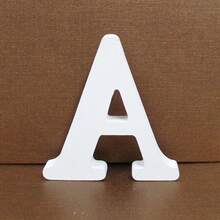 1 Piece White Wooden Letters Numbers Home Decoration Letters - White - View 6
