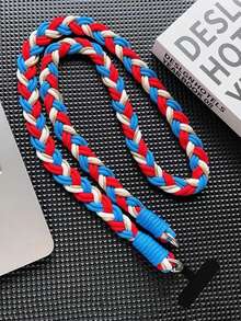 1 件装奢华针织金线挂绳斜挎肩带钥匙扣钥匙圈编织绳带替换补丁配件 - 掛繩 - 查看 8