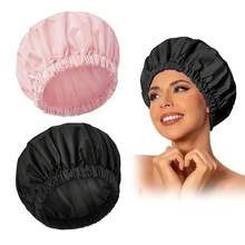Shower Caps - Pink & Black - View 13