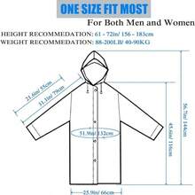 1 pièce Imperméable de randonnée épais en EVA, Poncho de pluie transparent polyvalent unisexe pour le camping, la randonnée, les voyages, les choix de printemps et d'été, les cadeaux de demoiselle d'honneur, la décoration de chambre, la plage, les vacances, pour hommes, pour femmes, des trucs mignons - Blanc - Voir 3