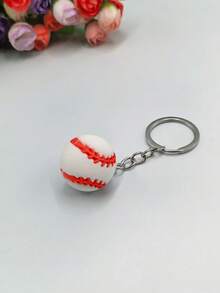 1pc Fashion PVC Volleyball Football Basketball Rugby Tennis Keychain Accessories Business Volleyball Gifts Beach Ball Athletes Sports Men's And Women's Keychain Gifts School - Multicolor - View 9