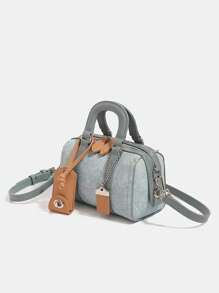 Sac cabas de style Boston, sac à épaule et sac à main avec coussin