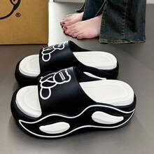 女士拖鞋防滑柔软厚EVA鞋底，休闲简约家居拖鞋，夏季