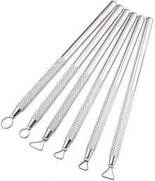 Zuoyou 6 PCS Clay Pottery Sculpting Tools Set Pottery Clay Sculpture Caving Scraper Modelling Tools