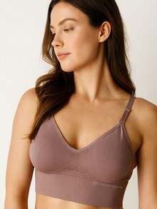 Kit Of 3 Basic Bras With Adjustable Straps, ASSORTED COLORS, With Padded Cups - Sutia Import - Multicolor - View 5
