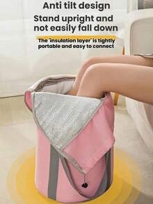 1个便携式折叠足浴袋 - 随时随地舒缓清爽，男女适用。2025新款家用可折叠成人小腿足浴袋，加厚保温。便携式足浴袋可收纳 - 彩色 - 查看 4