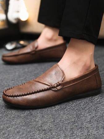 2025 Spring/Summer New Slip-On Loafers For Men, Breathable Casual Driving Moccasins (Please Order One Size Up As This Loafer Style Runs Small)