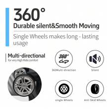 YSTYLE Valigia da 5 pezzi disponibile in diversi colori Realizzata in materiale ABS, con chiusura a combinazione, ruote universali silenziose, lunghezza del trolley regolabile, adatta per viaggi, viaggi d'affari, deposito per studenti