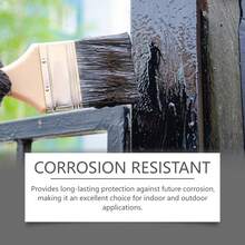 Jakehoe Rust Removal Water-Based Metal Paint Anti-Seepage Quick-Drying Paint Waterproof Anti-Wear Multi-Purpose Floor Paint - Grey - View 5