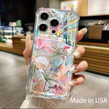 Funda para móvil con ranura para tarjetas. Compatible con phone 16, 15, 14, 13, 12 y 11. Permite guardar tarjetas y fotos. Diseño elegante y sencillo, transparente, esquinas reforzadas, anticaídas, con orificios para tarjetas. - Colores mixtos 1 - Ver 6