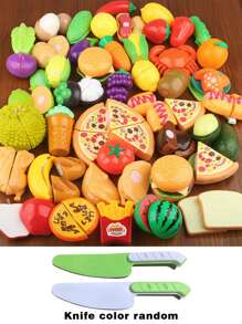 1 Set Kids Pretend Play Realistic Fruit Kitchen Cutting Toy, Educational Toy - Multicolor - View 12