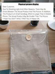 Linen Tote Bag, Blank Tote Bag, Reusable Fashionable Multipurpose Shopping Bag, Conference Gift Bag, You Can DIY Design, Minimalist And Elegant, Can Be Used As Bridesmaid Wedding Gift Bag, Student Bag, Back To School And Teacher Bag, Suitable For Gift Promotion, Giveaways, Exhibitions, Surface Can Be Silk-Screened, Embroidered Or Heat-Pressed. - Khaki - View 7