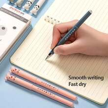 60 支/套可擦凝胶笔套装 4 支笔 50 支替换芯 6 个橡皮擦 黑色蓝色红色可选考试，特殊可爱动物图案用于刷题学校圆珠笔文具学校办公用品，学校用品，返校 - 套裝 - 查看 5