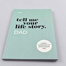 2pcs "Tell Me Your Story" Family Heritage Diaries - Parents' Guide Memory Books, English Language Commemorative Diaries | Perfect Gifts For Mother's Day, Father's Day, Birthdays, Christmas,School Supplies,Back To School