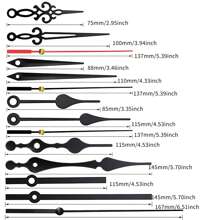 5pcs Silent Quartz Clock Movement Mechanism Kit, With 5 Sets Of Clock Hands, 1pc 13mm Shaft, 2pcs 16mm Shaft, 2pcs 22mm Shaft, For DIY Creative Wall Clock And Repair Of Damaged Clocks, Suitable For Home Office Decor And Gifts Home Decor Room Decor