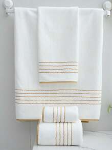 16pcs Coral Fleece Solid Color Towel Set - Bathroom Set, Super Soft Absorbent Non-Shedding (Lightweight & Thin) Quick Dry Hand Towels, Bath Towels, Face Towels, Ultra Fine Fiber Bath Towels, Outdoor Pool Towels, Bathroom Decor For Men & Women, 70*140cm Bath Towel, 34*75cm Washcloth, 30*30cm Square Towel (The Towels Will Become Thinner After Compression, And Need To Be Shaken To Restore Their Fluffiness) Shower Towels For Beaty Salon, Hotel Sports,Home Essentials, Towel, Skin Care