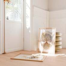 1 件生命之树帆布墙画 - 精神瑜伽和积极思考装饰，带金色点缀的水彩水粉画，带框励志海报，适用于家庭办公室、冥想室、瑜伽工作室、瑜伽工作室艺术精神墙画纹理帆布，禅宗家居装饰 - 彩色 - 查看 7