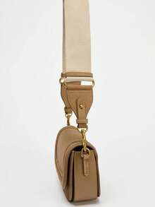 新款时尚休闲复古纯色大容量可调节肩带多功能斜挎包，适合派对、聚会、郊游、购物和日常使用，可存放硬币、手机，也可作为白领、大学生和上班族通勤的工作包