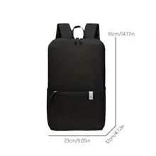 1 pièce Sac à dos décontracté et léger, à la mode, design simple et léger à grande capacité, fermeture éclair, convient pour le trajet quotidien, les voyages et plus