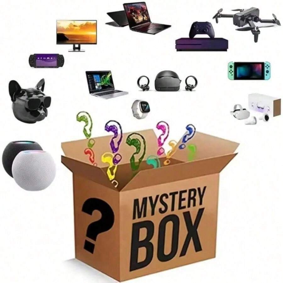 2025 New Magnetic Flexible Electronic Mystery Box, Birthday And Valentine's Day Anime Moon Box, Men's New Year Lucky Surprise - màu đen - Xem 1
