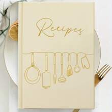 Recipe Book,Blank Recipe Journal Write Your Own Recipes, Hardcover Recipe Notebook With Fun Original Designs,For School Supplies,Back To School