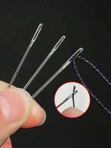 Big Eye Needle Bottle Set Of 18 Pieces, New Home Hand Sewing Needles, Hand Sewing Needles - Bạc - Xem 5