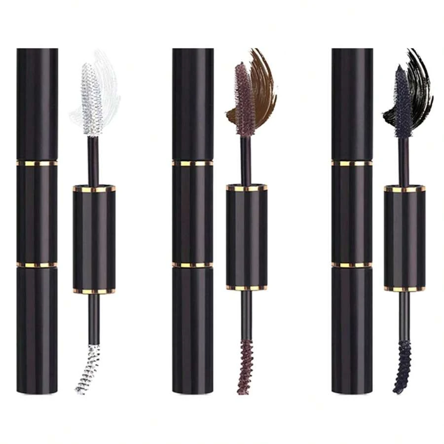 NKTWEAFVDERETAILLLC BONNIE CHOICE 6Pcs Colored Mascara Set For Eyelashes, Red Pink Purple Green White Black Colorful Mascara Waterproof Charming Long Lasting Voluminous Eye Makeup Mother's Day Gifts For Women - (3Pcs-01#White&04#Dark Brown&05#Black) - 查看 1