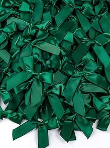 50pcs/Pack Silk Satin Ribbon Bows, Used For Gift Packing Decoration, DIY Hair Clips & Headbands, Gift Baskets, Birthday Packages, Holiday Decorations, Office Decor, Wedding Decor, Bridal Shower Decor, Cake Decorations, Party Supplies, Clothing, Shoes, Bags, Lingerie Accessories, Garment Trims