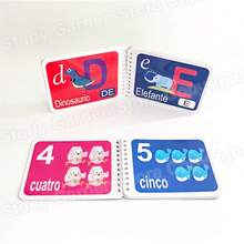 Lachilly Mi primer libro desplegable en español - Tarjetas de aprendizaje del alfabeto y números en español, adecuado para principiantes, niños pequeños y niños, desarrollo del idioma español, tarjetas educativas del alfabeto español ABC - Multicolor - Ver 9