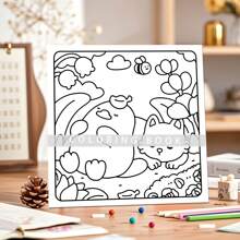 1pc, 24-Page Deluxe "Adorable Duck's Daily Life" Coloring Book, Cover In Pearlescent Paper, Inner Pages In Thicker Paper, To Relax The Mind And Unleash Creativity, Suitable For Back To School, Birthday, Thanksgiving, Easter, Christmas